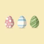Flat Design Easter Eggs Wallpaper
