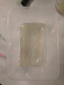 Chitosan sheet soaked in sodium hydroxide