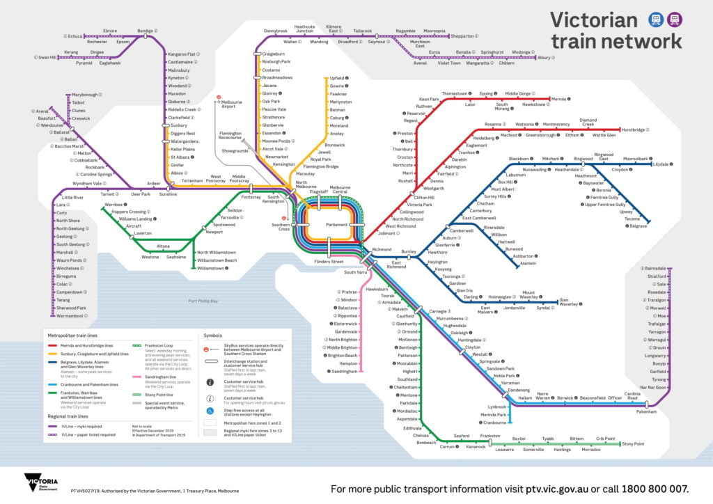 Melbourne Metro Network Map